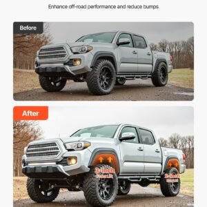 3 inch front and 2 inch rear leveling lift kit for 2007 2023 silverado 1500 2wd4wd 2007 2023 sierra 1500 2wd4wd chassis level kit with 2 front strut spacers 2 rear lift blocks 2 u bolts 1.jpg