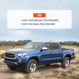 3 inch front and 2 inch rear leveling lift kit for 2007 2023 silverado 1500 2wd4wd 2007 2023 sierra 1500 2wd4wd chassis level kit with 2 front strut spacers 2 rear lift blocks 2 u bolts 2.jpg