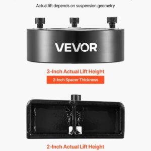 3 inch front and 2 inch rear leveling lift kit for 2007 2023 silverado 1500 2wd4wd 2007 2023 sierra 1500 2wd4wd chassis level kit with 2 front strut spacers 2 rear lift blocks 2 u bolts 4.jpg
