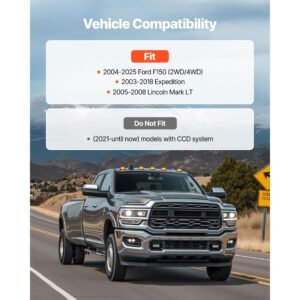 3 inch front leveling lift kit for 2004 2025 ford f150 2wd/4wd, 2003 2018 expedition, 2005 2008 lincoln mark lt, chassis level kit with 2pcs heavy duty forged aluminum suspension strut spacers