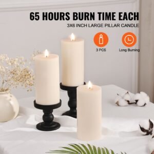 3 pack white unscented pillar candles 65 hours long burning pillar candle 3 x 6 inch smokeless unscented candles natural palm wax candles for home weddings christmas white 2.jpg