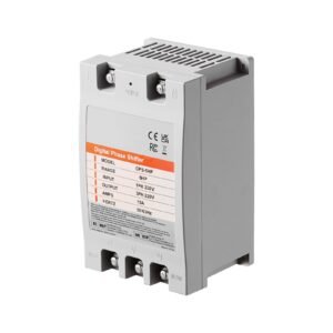 3 Phase Converter - 5HP 15A 220V Single Phase to 3 Phase Converter, Digital Phase Shifter for Residential and Light Commercial Use, 220V Input/Output (One Converter for One Motor Only)