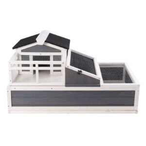3 room tortoise housetortoise habitat with balcony 2 stories wooden tortoise enclosure indoor outdoor with ramp tray openable roof large reptile cage 44 x 256x 24 3.jpg