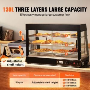 3 tier commercial food warmer display 1500w food display warmer with light adjustable shelf and temperature display 86 185 f steam heating 130l for hamburger pizza bread fried chicken 2.jpg