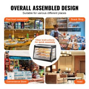 3 tier commercial food warmer display 1500w food display warmer with light adjustable shelf and temperature display 86 185 f steam heating 130l for hamburger pizza bread fried chicken 5.jpg