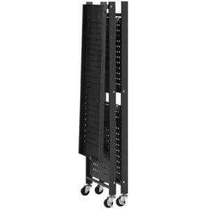 3 tier foldable storage shelf 28w x 13d x 36h inch folding metal rack shelving unit no assembly organizer shelf with 5 wheels 4 hooks for pantry kitchen garage basement black 5.jpg