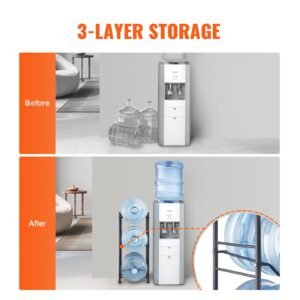 3 tiers water jug holder 5 gallon water bottle holder single row water bottle rack for 3 bottles heavy duty water jug rack for kitchen office living room black 1.jpg