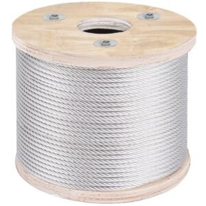 304 Stainless Steel Wire Rope Cable, 3/16", 7x19, 250 ft reel