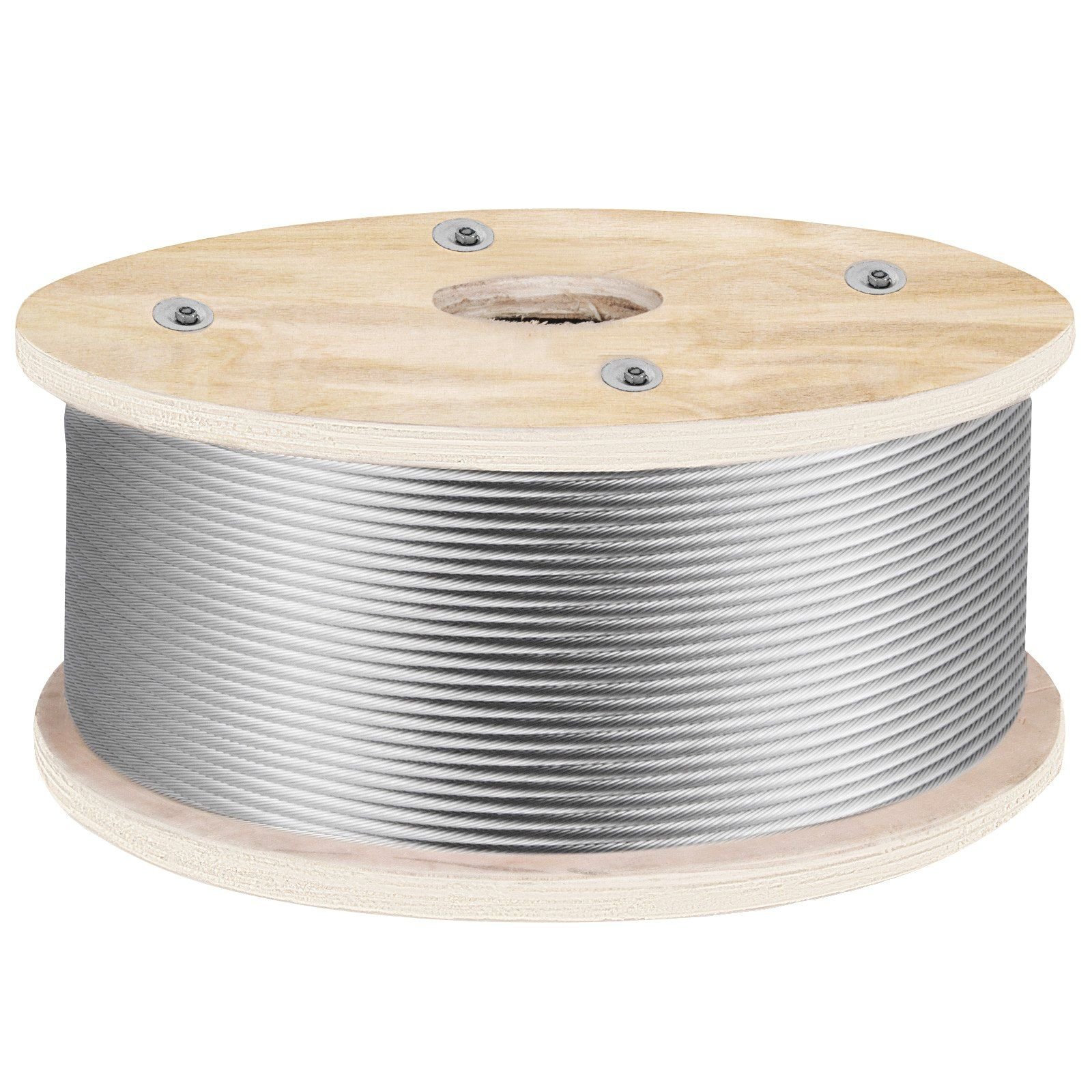 316 stainless steel wire rope 500ft length steel wire cable 316 inch steel cable railing decking with 1x19 strands construction 4700lbs breaking strength for stair handrail clothesline.jpg