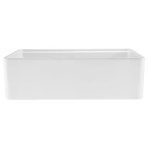 32.5x20 inch Farmhouse Sink, White Sink Workstation, Fireclay Undermount Basins, Apron Front Single Bowl Basin with Multiple Accessories, Large Capacity Household Dishwasher Sinks for Kitchen