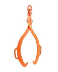 32in Log Lifting Tongs, 2-Claw Log Tongs, Heavy Duty Steel Log Grapple, 1543LBS Lifting Capacity, Swivel Log Graper Timber, Eagle Claw Design, Log Skidding Tongs for Trucks, Tractors, Forklifts
