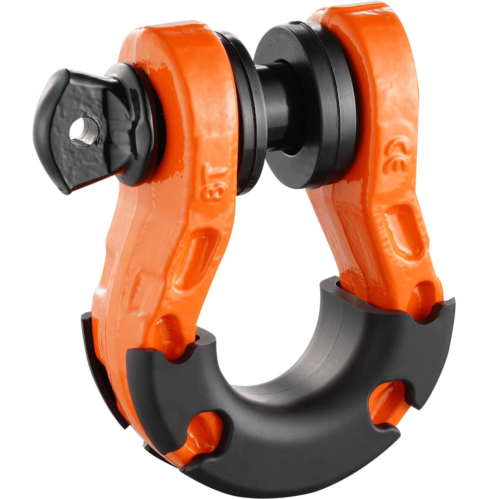34 d ring shackle 2 pack alloy steel shackles 66139 lbs 30 ton break strength with 78 screw pin isolators washers heavy duty off road vehicle recovery shackle for jeep truck orange.jpg