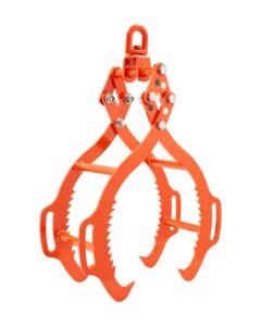 36in Log Lifting Tongs, 4-Claw Log Tongs, Heavy Duty Steel Log Grapple, 3300LBS Lifting Capacity, Swivel Log Graper Timber, Eagle Claw Design, Log Skidding Tongs for Trucks, Tractors, Forklifts