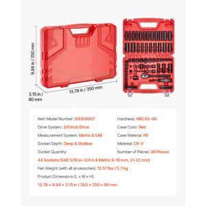 38 in drive impact socket set 96 piece 6 point deep shallow impact sockets sae 516 in to 34 in and metric 8 to 22 mm sizes with 3 in 6 in extension bars cr v steel carrying case 2.jpg