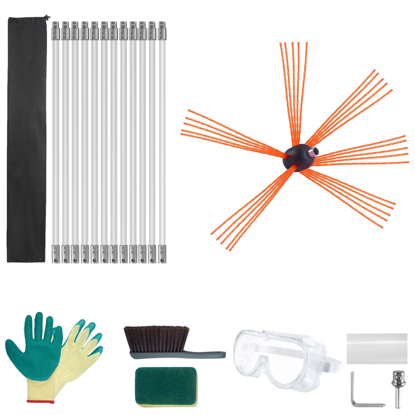 39 feet chimney sweep kit w 12 reinforced nylon flexible rods ergonomic chimney cleaning brush 360 degree brush chimney cleaner rich accessories for fireplace flue home use fits most pipes.jpg