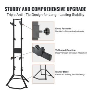 4 bike storage rack free standing gravity wall vertical bike rack fully adjustable bike rack garage sturdy steel easy assemble for garage living room shed holds up to 260 lbs black 3.jpg