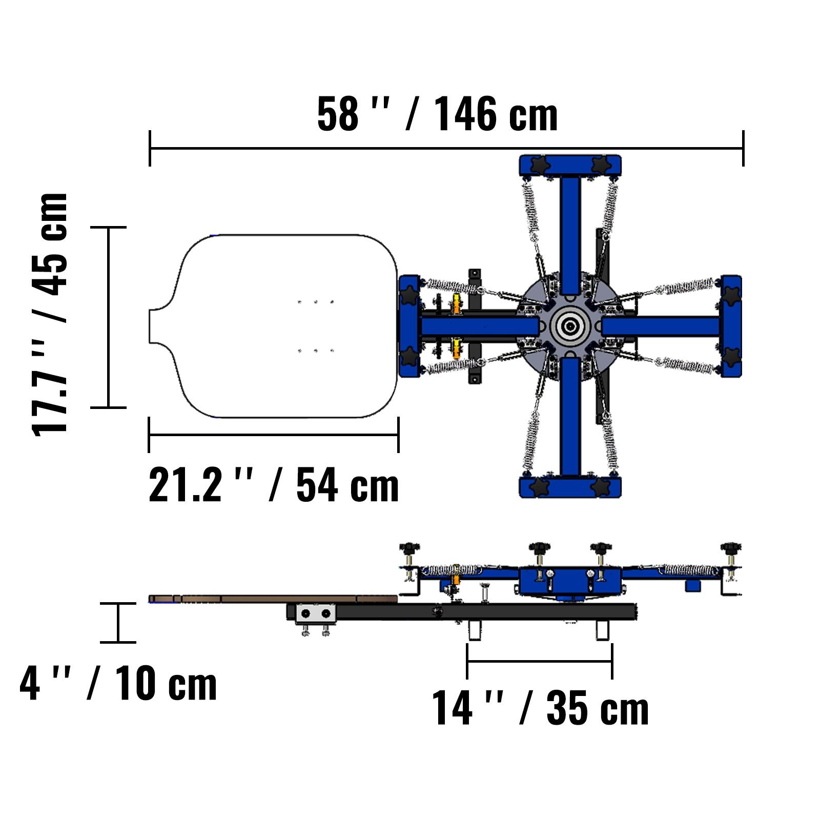 4 color 1 station screen printing machine 212x177in 54x45cm screen printing press 360 rotable silk double layer positioning pallet for t shirt diy printing.jpg