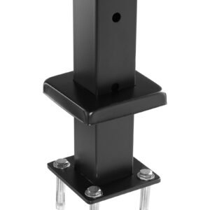 4 pack cable railing post 42x2x2 in horizontal hole deck railing post with pre drilled holes stainless steel cable rail post with horizontal and curved bracket black 4jzlgzxhs106urzu0001v0 4.jpg