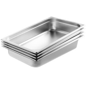 4 pack hotel pans full size anti jam steam pan with lid 08mm thick stainless steel steam table pan 4 inch deep commercial table pan catering storage food pan for industrial scientific 4.jpg