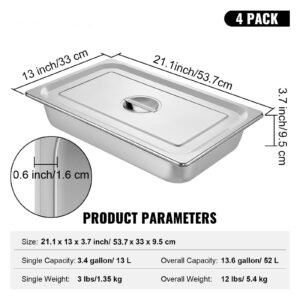 4 pack steam table pans 209 x 128 x 39 inch deep steam table pan full size 13l deep food container stainless steel oven tray hotel pans anti jam steam table food pan 2.jpg