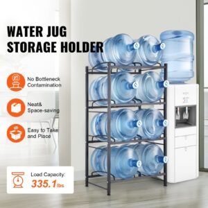 4 tiers water jug holder 5 gallon water bottle holder double row water bottle rack for 8 bottles heavy duty water jug rack for kitchen office living room black 1.jpg