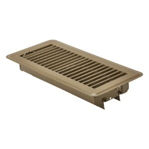 4 x 10 inch floor registers 6 pack vent grilles hvac heavy duty walkable iron floor vents easily adjustable rust proof air vents deflector with metal damper ideal for home office brown 4.jpg