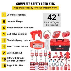 42 pcs lockout tagout kits electrical safety loto kit includes padlocks 5 kinds of lockouts hasps tags ties box lockout safety tools for electrical risk removal in industrial machinery 2.jpg