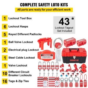 43 pcs lockout tagout kits electrical safety loto kit includes padlocks 5 kinds of lockouts hasps tags ties box lockout safety tools for electrical risk removal in industrial machinery 2.jpg