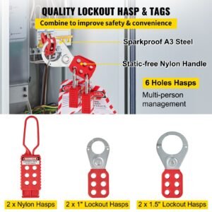 43 pcs lockout tagout kits electrical safety loto kit includes padlocks 5 kinds of lockouts hasps tags ties box lockout safety tools for electrical risk removal in industrial machinery 5.jpg