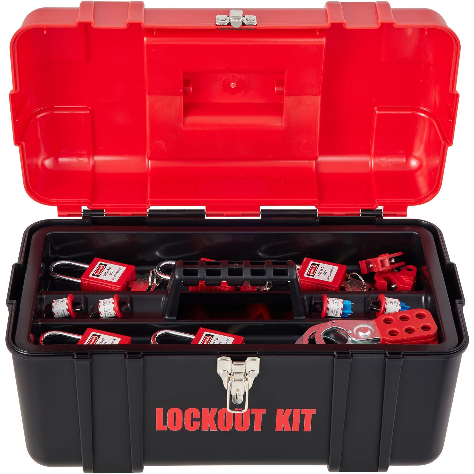 43 pcs lockout tagout kits electrical safety loto kit includes padlocks 5 kinds of lockouts hasps tags ties box lockout safety tools for electrical risk removal in industrial machinery.jpg