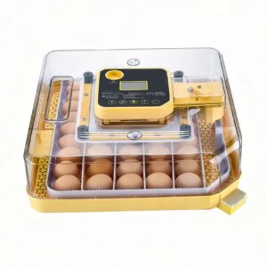 48 Egg Incubator, Automatic Egg Turner with LED Candler, Temperature Display & Auto Humidity Control, 360° View Clear Window, Poultry Eggs Incubator for Hatching Chicks Ducks Goose Quail
