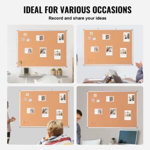 48x36 large cork board wall mounted bulletin board with pin board perfect for school home office 5.jpg