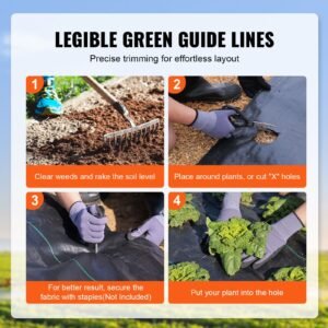 4ftx250ft premium heavy duty weed barrier landscape fabric 5oz woven geotextile fabric under gravel high permeability for weed blocker weed mat driveway fabric weed control garden cloth 4.jpg