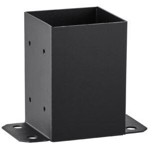 4x4 post base 2 pcs inner size 36x36 post base brackets heavy duty powder coated post anchor matte black wood post brackets for pavilion deck railing support deck base plate 2.jpg