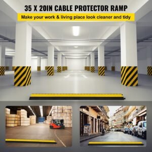 5 channel cable protectors extreme rubber cable ramps heavy duty protective cable wire cord ramp driveway rubber traffic speed bumps cable protector 5 channel 1pack 18000lb 1.jpg