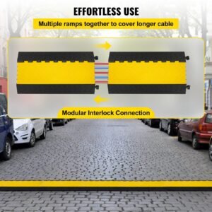 5 channel cable protectors extreme rubber cable ramps heavy duty protective cable wire cord ramp driveway rubber traffic speed bumps cable protector 5 channel 1pack 18000lb 5.jpg