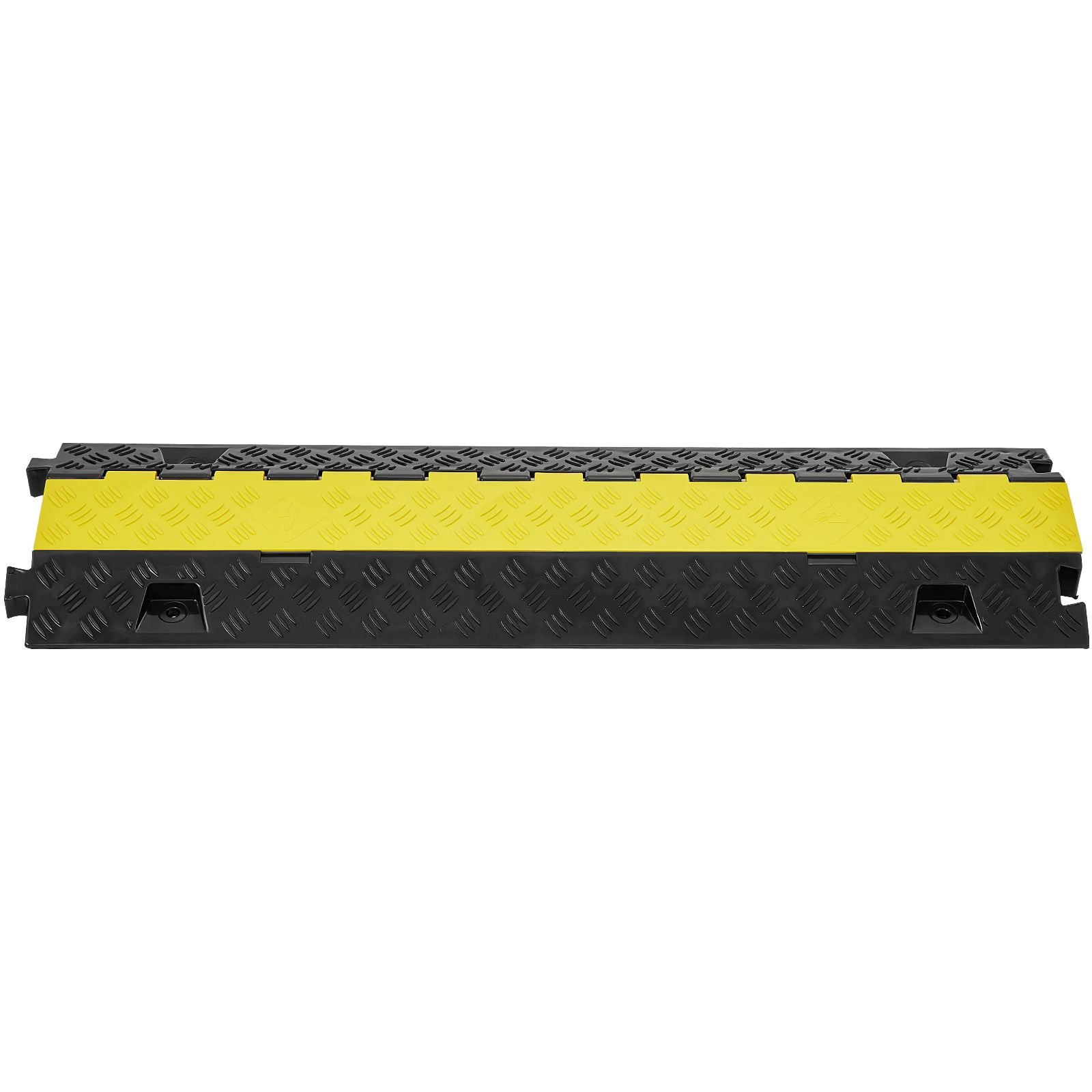 5 pcs cable protector ramp 2 channel 22000 lbsaxle capacity heavy duty tpu wire cover ramp hose protector ramp driveway traffic speed bump with tpr flip open top cover for indoor outdoor.jpg