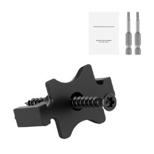 500PCS Hidden Deck Fasteners for Composite Decking Board, Universal Composite T Clips & Plastic Hidden Fasteners with Metal Screws,Polypropylene PP Clips Works with 0.26 inch Gaps, Black