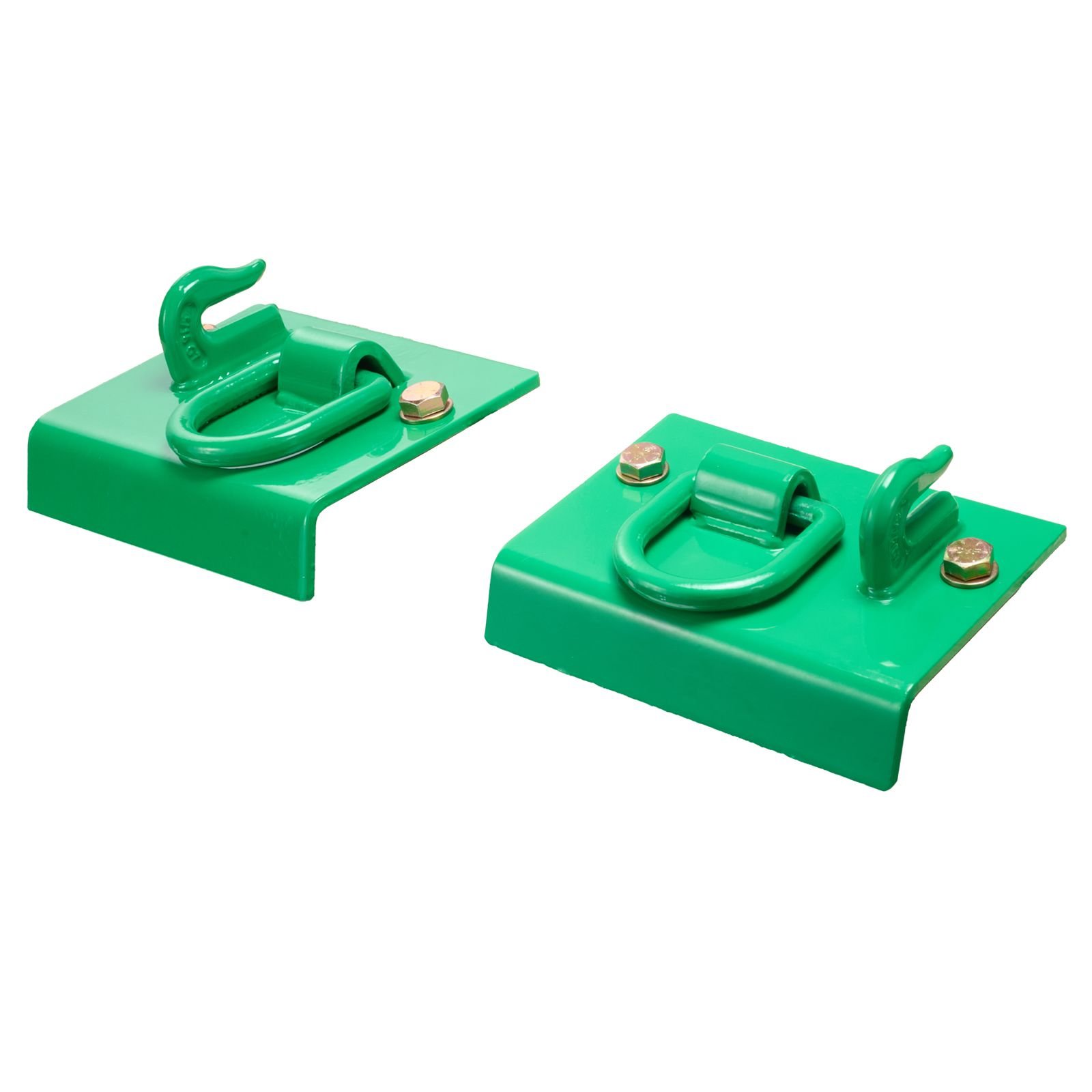 516 tractor bucket hook with tie down ring grade 70 forged steel 2 pack bolt on grab hook with back plate compatible for tractor bucket rv utv truck maximum break strength 12000 lbs green.jpg