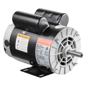5HP SPL Air Compressor Electric Motor, 230V 17.6Amps, 56 Frame 3450RPM, 5/8" Keyed Shaft, 1.88" Shaft Length, CW/CCW Rotation (Factory Setting is CCW), Single Phase