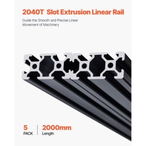 5pcs 787 in 2000mm t slot 2040 aluminum extrusion profile european standard anodized linear rail high strength extruded aluminum rail for 3d printer cnc machine diy laser engraving black 1.jpg