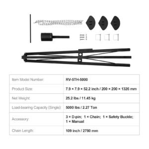 5th wheel tripod stabilizer 5000 lbs load capacity tripod fifth wheel stabilizer 35 57 adjustable height rv gooseneck stabilizer tripod jack for fifth wheel trailers rvs and campers 3.jpg