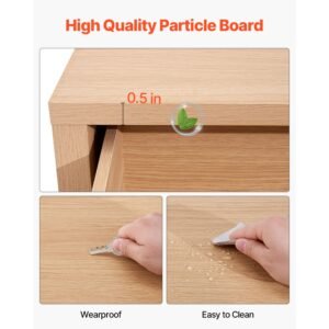 6 fluted drawer dresser wooden chest of drawers with sliding anti tip device modern minimalist dresser chest closet storage organizer for living room hallway entryway light wood 4.jpg