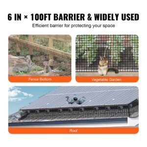 6 inch x 100ft solar panel bird guard critter guard roll kit with 60pcs aluminum alloy fasteners solar panel guard with rust proof pvc coating 12 inch wire roll mesh 2.jpg