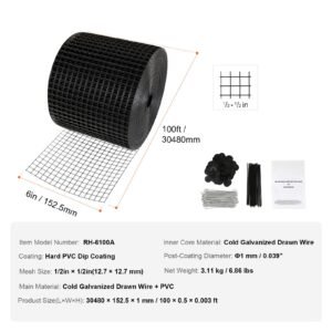 6 inch x 100ft solar panel bird guard critter guard roll kit with 60pcs aluminum alloy fasteners solar panel guard with rust proof pvc coating 12 inch wire roll mesh 3.jpg