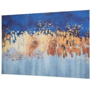 6 Pack Art Acoustic Panels, 70.87 x 47.24 x 0.4 inch Soundproof Wall Tiles, Self Adhesive Decorative Sound Dampening Absorbing Boards for Home, Office, Studio, Gaming Room,Theater, Pastel