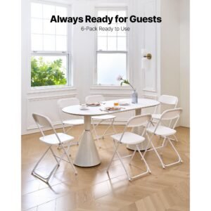 6 pack folding chairs foldable plastic chairs with heavy duty metal frame portable folding card table chairs stackable indoor outdoor seats for home yard garden parties events white 1.jpg