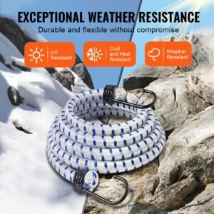6 piece bungee cords with a3 steel hooks 72 inch heavy duty bungee straps 12 mm elastic bungee ropes set for camping tarps motorcycle truck and tent white with blue stripes 2.jpg