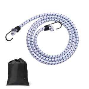 6 piece bungee cords with a3 steel hooks 72 inch heavy duty bungee straps 12 mm elastic bungee ropes set for camping tarps motorcycle truck and tent white with blue stripes.jpg