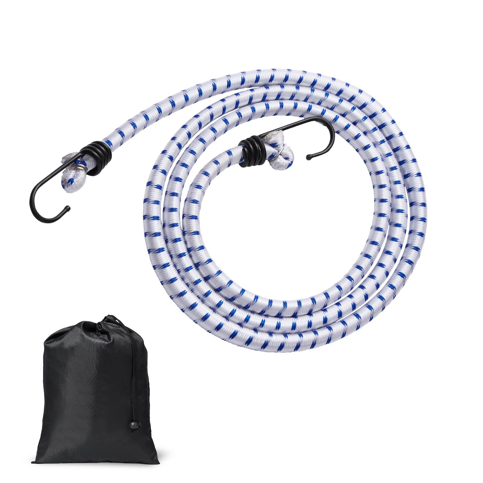 6 piece bungee cords with a3 steel hooks 72 inch heavy duty bungee straps 12 mm elastic bungee ropes set for camping tarps motorcycle truck and tent white with blue stripes.jpg